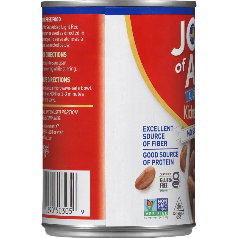 Joan of Arc Light Red Kidney Beans, No Salt Added,
