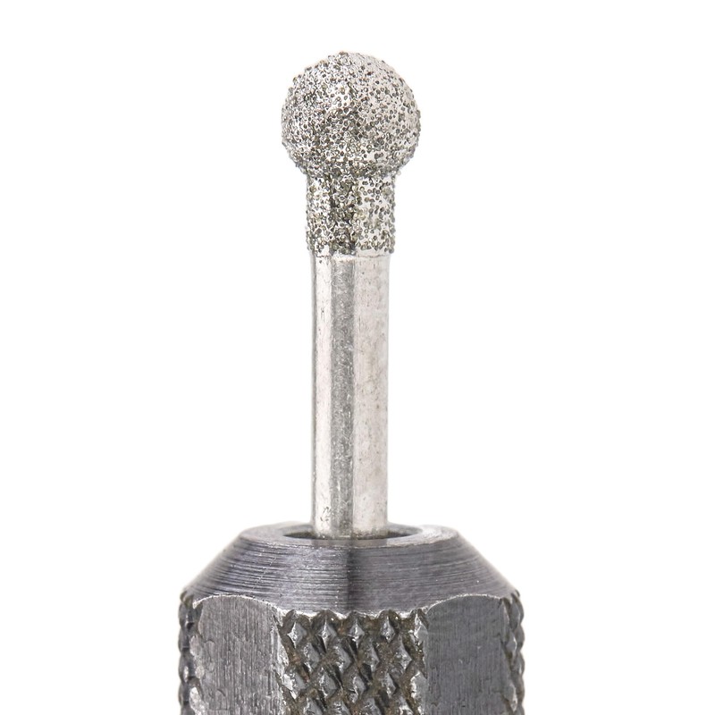 ILOVETOOL 30Pcs Ball Shape 4mm Diamond Burr Diamond Mounted Grinding