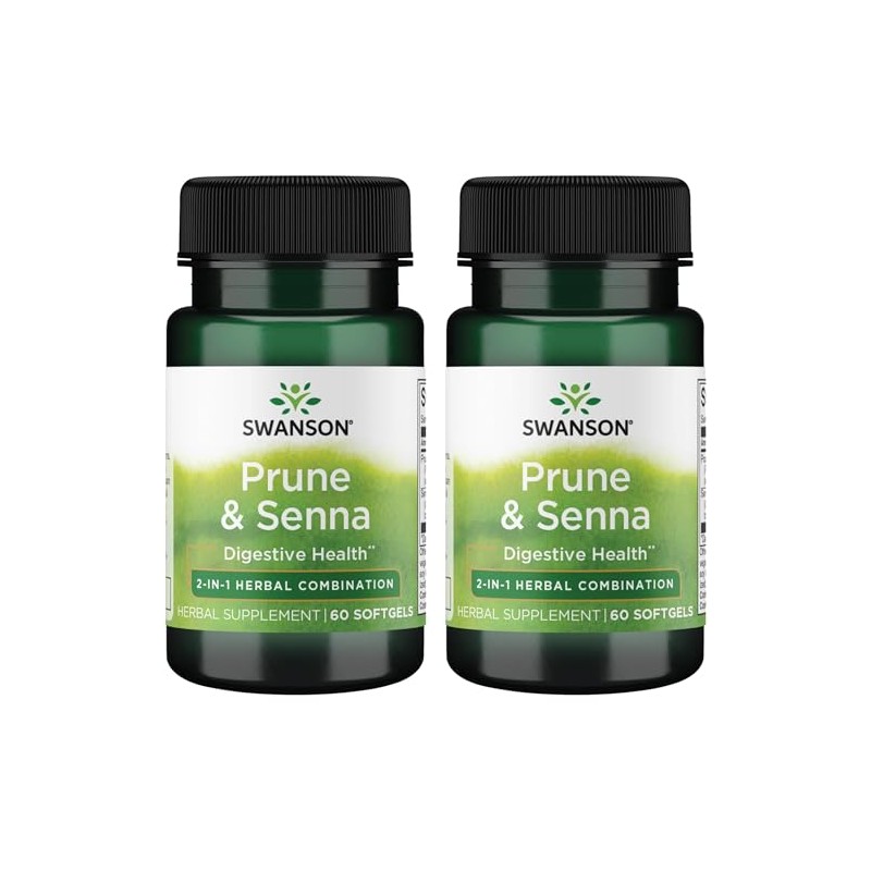 Swanson Prune & Senna 60 Sgels (2 Pack)