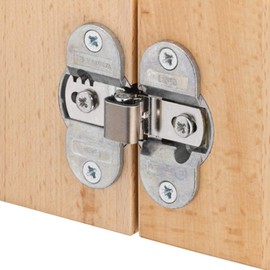 Gedotec Furniture Folding Self-Closing Hinge Galvanised Steel Hinge Joint 0 – 10 mm Door Hinges with 180 ° Opening Angle | 3 Dimensional Adjustable | Brand Quality for Your Living Room