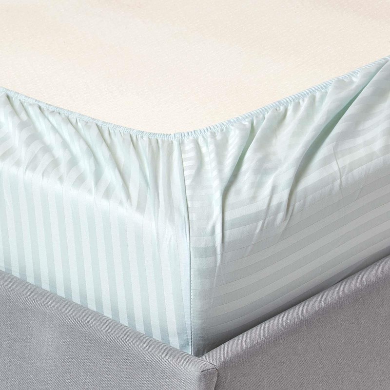 HOMESCAPES Blue Cot Bed Fitted Sheets 70 x 140 cm