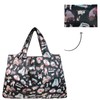 allydrew Large Foldable Tote Nylon Reusable Grocery Bag, Black Dogs