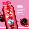 Sparkling Ice Caffeine Cherry Vanilla Sparkling Water with Caffeine, Zero