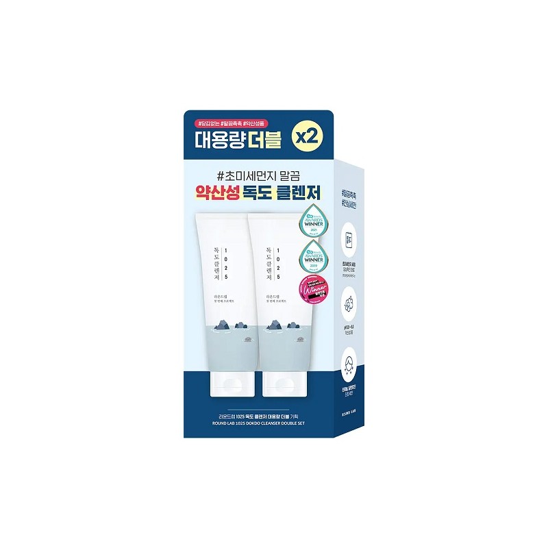Round Lab 1025 Dokdo Cleanser 200ml+200ml / 라운드랩 1025 독도