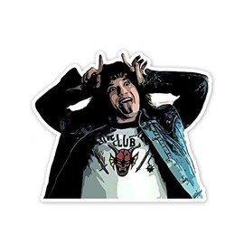 Eddie Devil Horns Face Vinyl Sticker Auto Car Truck Wall Laptop | Sticker | 4" Wide