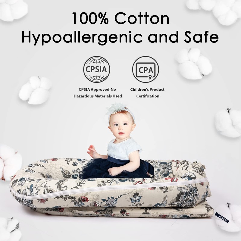 Infant Lounger Baby Nest Replacement Cover | Hypoallergenic | Premium
