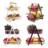 Canasta Frutero Cesta 3 Niveles Frutas Verduras Hogar Color Negro