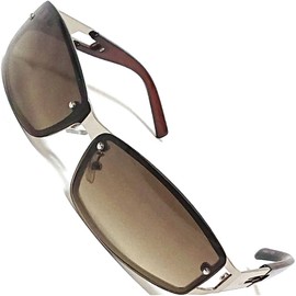 Berkut Men's Ikazume Sunglasses, Stylish Katsuri Choiwar, Driving, Large, Cowamote, 3. Silver × brown half
