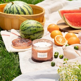 LA JOLIE MUSE Watermelon Mint Zest Scented Candle, Candles for Home Scented, Large 2-Wick Soy Candles, Candle Gifts for Women & Men, Luxury Jar Candles, 60 Hours Long Burning, 12oz