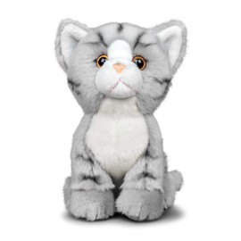 Animigos World of Nature 20cm Plush Tabby Cat Soft Toy
