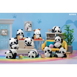 52TOYS BLINDBOX PANDA ROLL Panda As A Cat Series PVC & ABS Trading Figure, 8 Piece Box