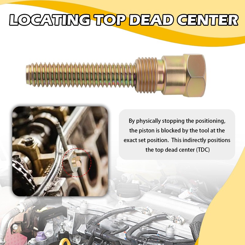 Piston Stop Tool Screw,Sturdy 66792 Top Dead Center Tool for