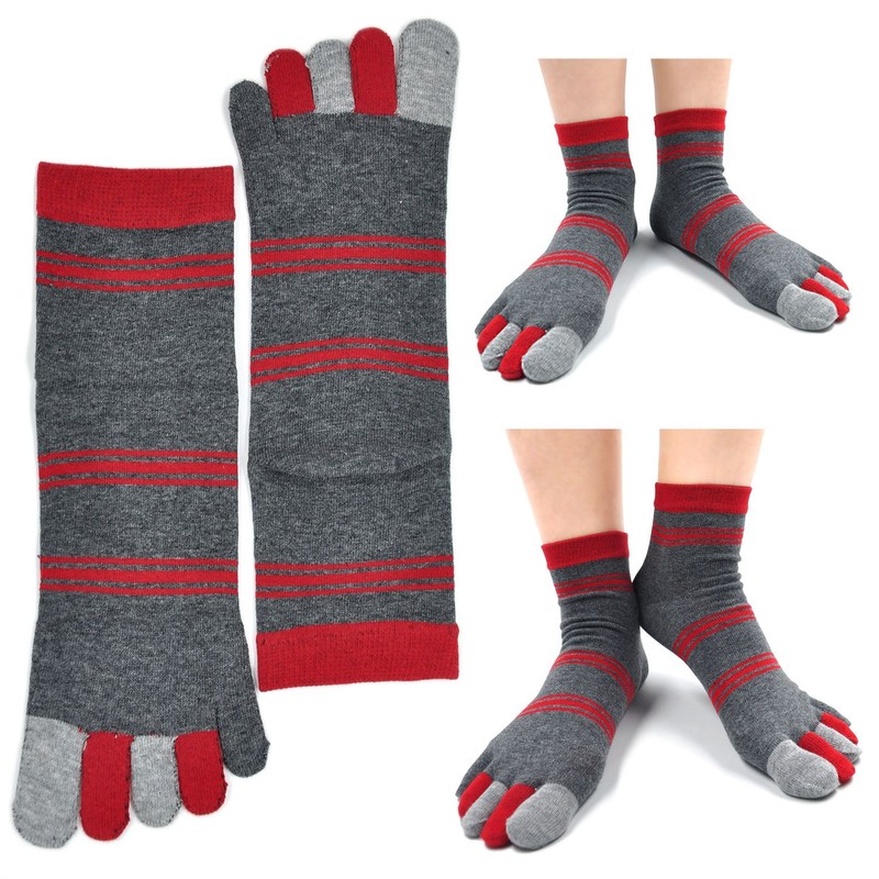 CaiDieNu - Calcetines deportivos de algodón para hombre, 5 pares,