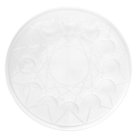 Moon Round Mold Pendant Silicone Tray Mould Storage DIY Vintage Casting Craft Ornament