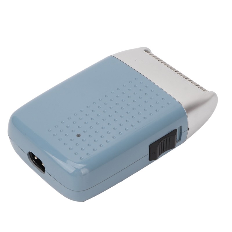 Rechargeable Beard Trimmer Blue USB Waterproof Portable Electric Hair Clipper