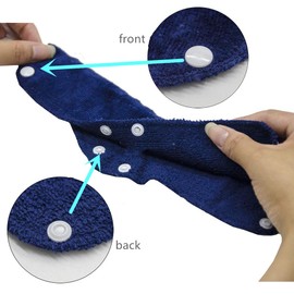 IPXEAD 6PCS Hard Hat Sweatband, Cotton Hard Hat Liner, Reusable hardhat sweatbands(Blue)