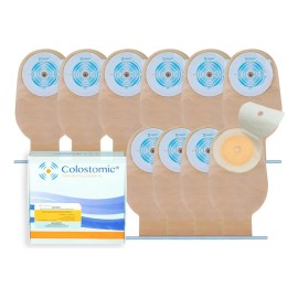 Bolsa Colostomia Recortable 15-64mm Adulto 10 Pza Drenable