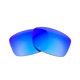 Polarized Replacement Lenses Compatible with Oakley Jupiter Carbon Sunglasses - Crafted in the USA - Grey Polarizd with Blue Mirror