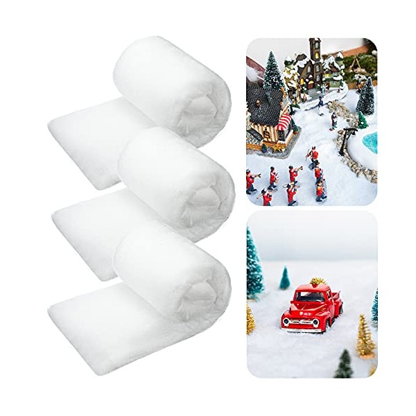 BBTO Christmas Snow Blanket Set Artificial Snow Blankets for Christmas