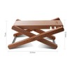 NUZAMAS Adjustable Solid Wood Guitar Footstool, Foldable, Height and Angle