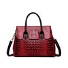 Shoulder Sling Tote Handbag For Women Retro Crocodile Top Handle