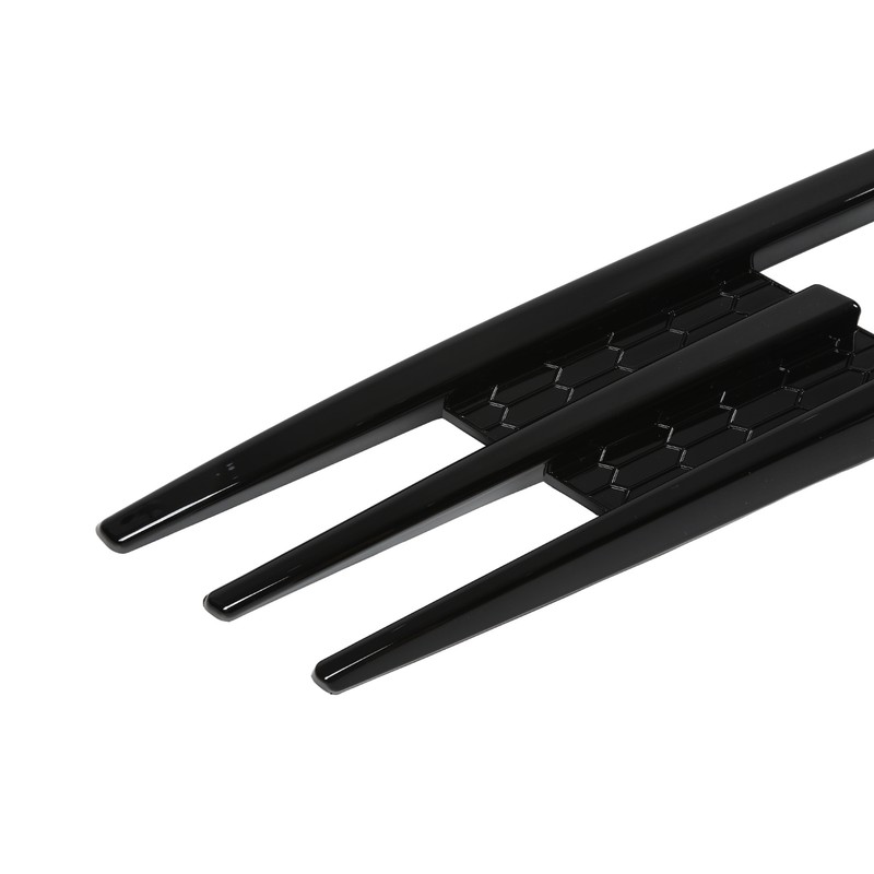 Glossy Black Front Fog Lamp Eyebrow Eyelid Cover Trim Replacement
