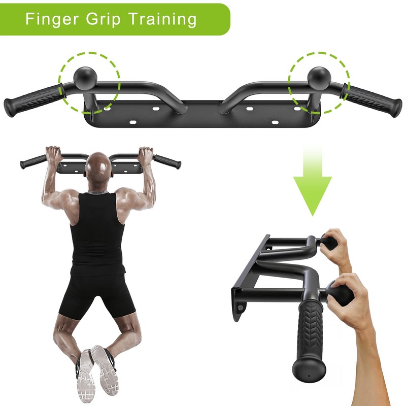SELEWARE Heavy Duty Wall Mounted Doorway Pull Up Bar Fully