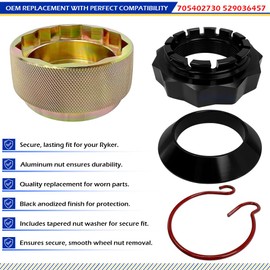 GOLKNHA Wheel Nut Removal Socket Tool & Can-Am Ryker Rally 600 900 ACE Wheel Nut/Safety Clip/Tapered Spacer Set 705402730 529036457