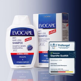 Evocapil - Hair Vitamins - 300 ml Hair Shampoo with Keratin, Biotin, Protein and Amino Acids - For Applications After Hair Transplants - Protects and Nourishes Hair
