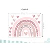 DEKO KINDERZIMMER DK1037-15-S Wall Sticker Pink Rainbow Hearts Wall Sticker