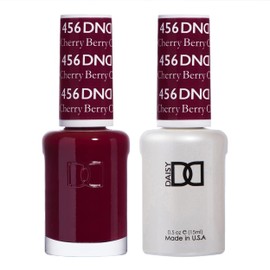 DND Gel Polish Set - 1 each of Red Gel Polish and Red Nail Polish, 456 Cherry Berry, 0.5 Fl Oz