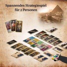 KOSMOS 684556 Caesar & Cleopatra, Strategic Card Game for 2 Players from 10 Years, Game for Adults, Board Game for 2 People