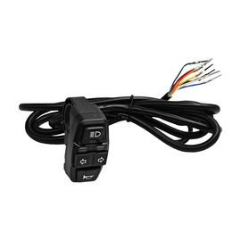Sandfren Motorcycle Head Light Turn Switch, 3 in 1 Ebike Light Horn Turn Signal ON/Off Switches with Wire, Motorbike Handlebar Control Button Mount, Universal for Dirt Bike Scooter Motocross