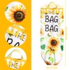 Rumyve Collapsible Washable Wall Hanging Bag, Sunflower Plastic Bag Cage,