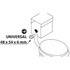 Sanitop-Wingenroth Cistern Gasket Set, 2 Piece Set, Gasket Assortment, Rubber