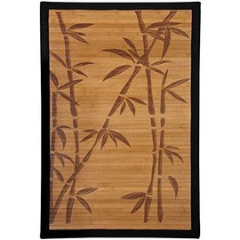 Oriental Furniture Bamboo Rug - Bamboo Tree - 4' x 6'
