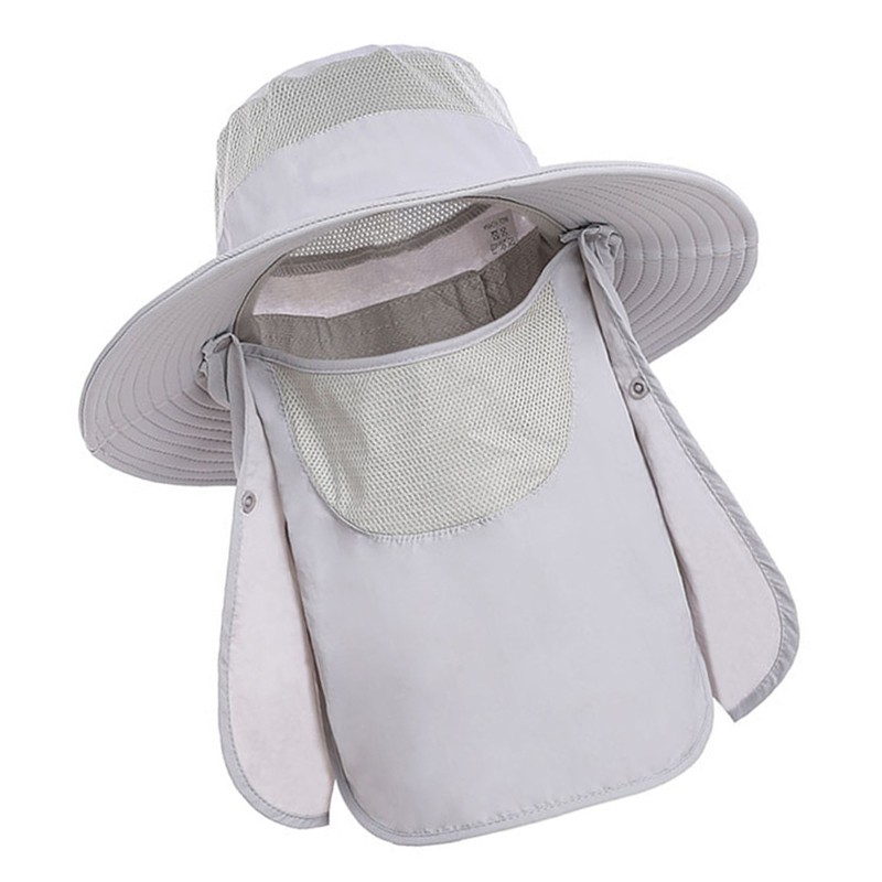 Sun Hat UV Protection Cap Wide Brim Nylon Breathable Quick