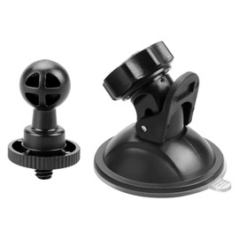 Luckious Car Dash Cam Mount Bracket - Camera Car Windshield Suction Cup Mount丨360 Rotation Dash Cam Suction Mount Suction Cup Camera Mount for Driving DVR, GPS, and Action Cameras