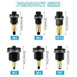 Rivet Nut Pliers Set, Rivet Nuts, Rivet Nuts, Rivet Set for M3, M4, M5, M6, M8, M10 Rivet Nut Tool, for Rivet Nut Tool Manual Riveting Machine