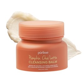 pūrlisse Bálsamo Limpiador Pumpkin Chai Latte De Purlisse: Limpiador Facial Hidratante Enriquecido Con Calabaza, Chai Y Leche De Soja; Bálsamo Desmaqu