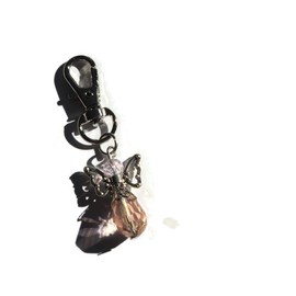 Crystal ANGEL (pink) charm bag clip remembrance themed gift, guardian angel present, in memory angels gift, Xmas stocking filler favors