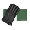 Downholme Vegan Leather Gloves for Men, black, L