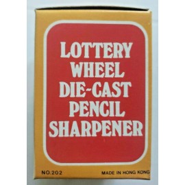 Vintage Pencil Sharpener Lottery Wheel Die-Cast New in Box New Old Stock PB26