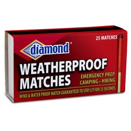 Diamond Weatherproof Matches, 25 Count Box (Pack of 12)