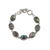 Alilang Natural Abalone Shell Bracelet Exquisite Retro Geometric Shape Silvery