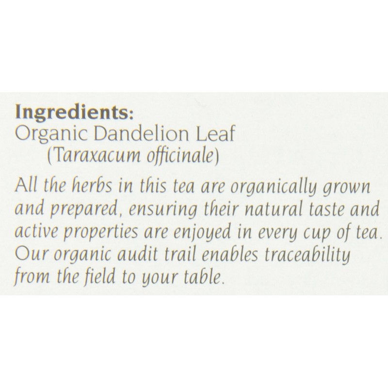 CELEBRATION HERBALS Dandelion Leaf Tea Organic 24 Bag, 0.81 Ounce