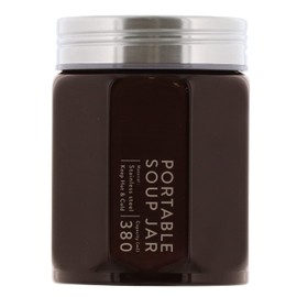 Bestco ND-8238 Lunch Jar, Thermal, 12.8 fl oz (380 ml), Makeup Brown