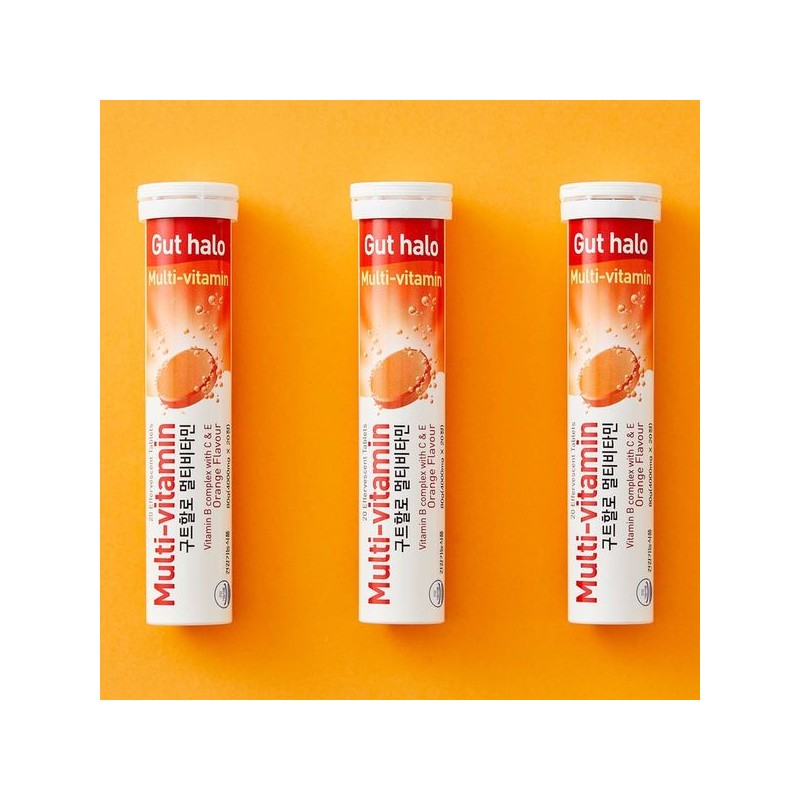 Daily One 구트할로 멀티비타민 오렌지맛 발포 비타민 4000mg X 20정
