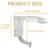 Rhixidenc 4 PCS Mounting Bracket with Metal Clip, Hidden Mounting