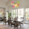 Surpars House Colorful Bubble Balls Chandelier, Modern Glass Ceiling Light,